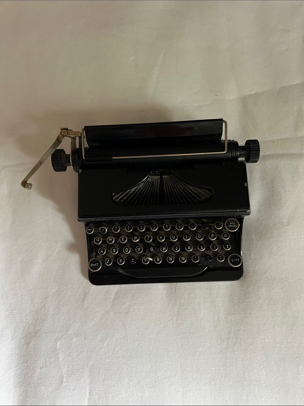 American Girl Black Vintage Toy Typewriter